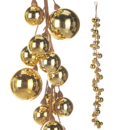 4' Ball Garland - Gold