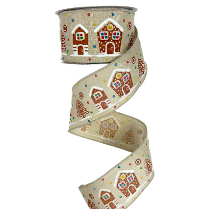 2.5"x10yd Gingerbread House