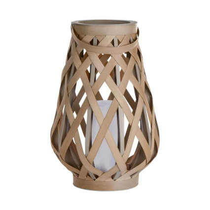 Resin Weaved Basket LED Lantern