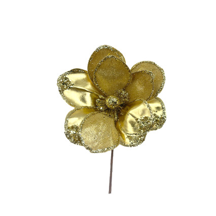 22" Gold Magnolia Stem
