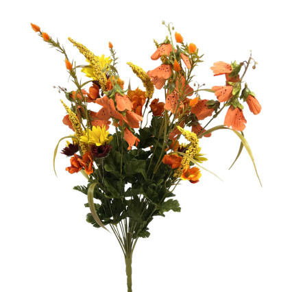 24" Wild Flower Bush w/Foxglove - Yellow/Orange/Burgundy