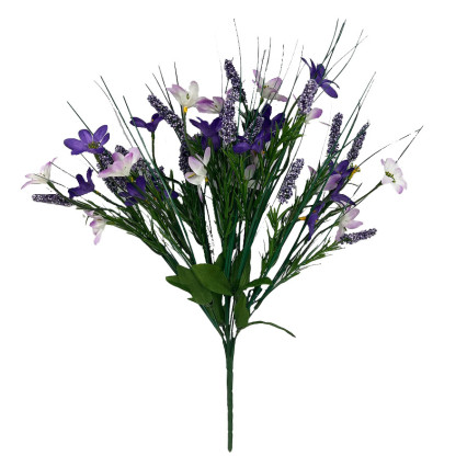 19" Wildflower/Lavender Bush - Purple