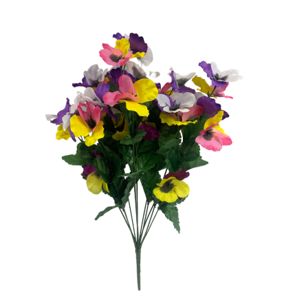 18" Spring Pansy Bush