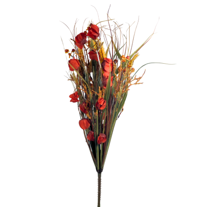 24" Fall Harvest Orange & Yellow Bush