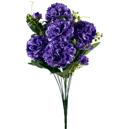 19" Hydrangea & Daisy Bush - Lavender