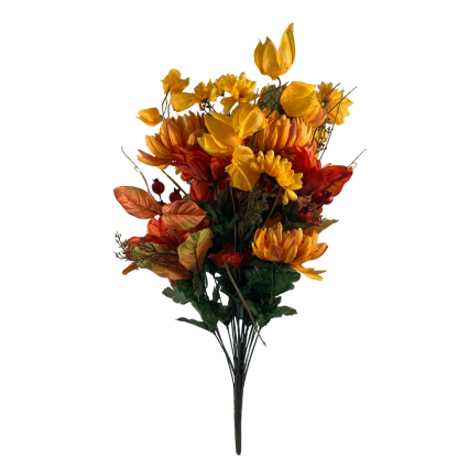 24" Fall Floral Mix Bush