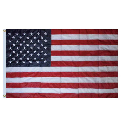 USA Embroidered Grommet Flag