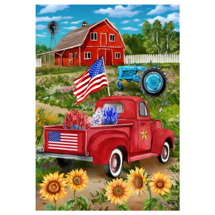 Land of the Free House Flag