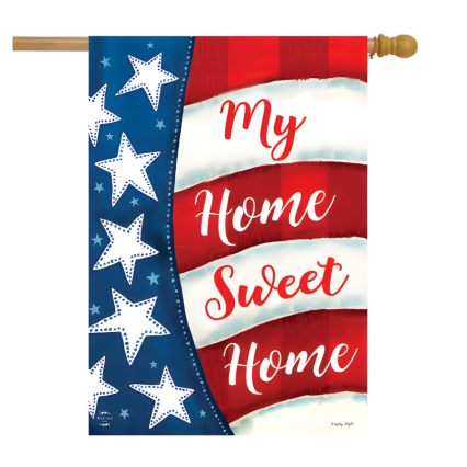 My Home Sweet Home Double Sided House Flag