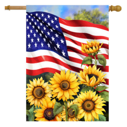 American Sunflowers House Flag