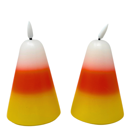5" Candy Corn LED Candles