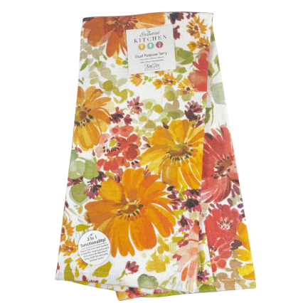Fall Floral Dual Purpose Kitchen Towel