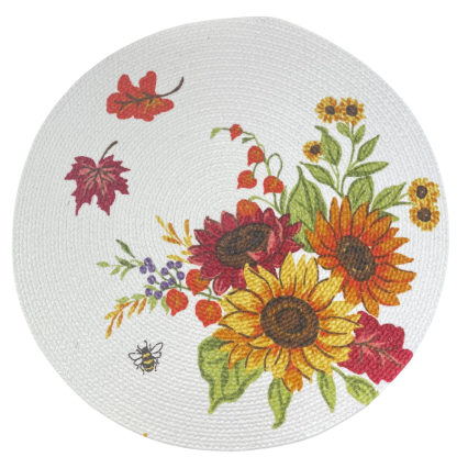Harvest Sunflower Braided Placemat