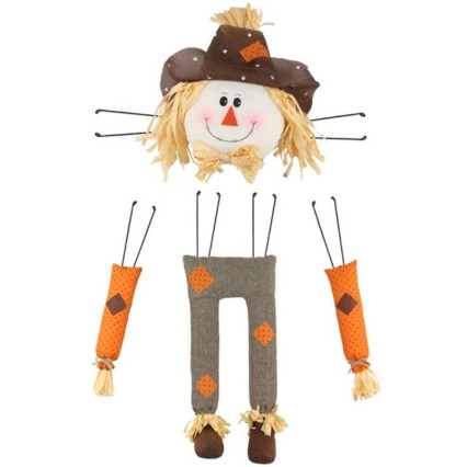 4 Piece 29.5" Scarecrow Decor Kit