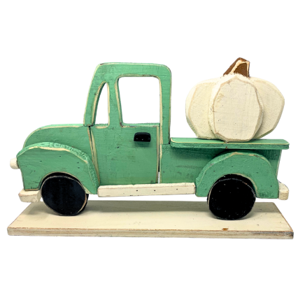 Wooden Truck w/ Pumpkin