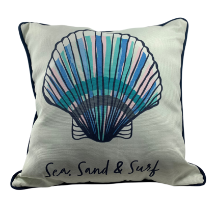 20" Sea, Sand & Surf Double Sided Outdoor Pillow