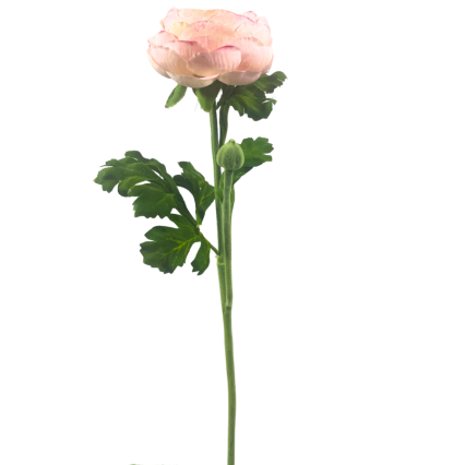 13" Ranunculus Spray - Pink/Cream
