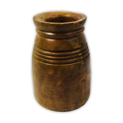 8" Decorative Wood Vase