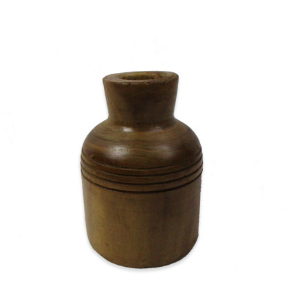7" Decorative Wood Vase