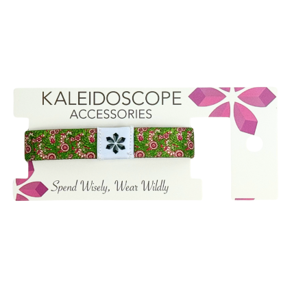 Kaleidoscope Accessories Stretchy Bracelet- Pink and Green