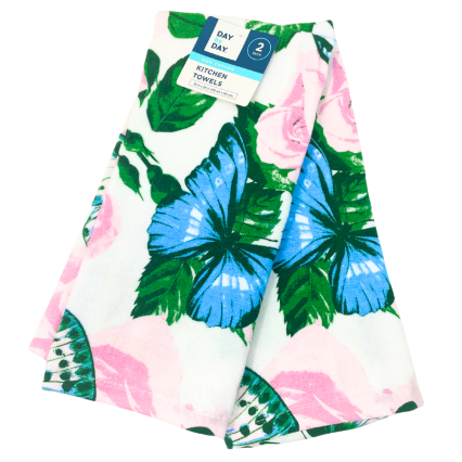 Butterfly Rose Kitchen Towels - 2 pk
