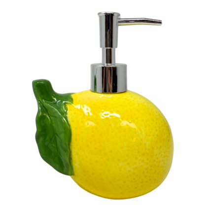 18 oz Ceramic Lemon Soap Pump