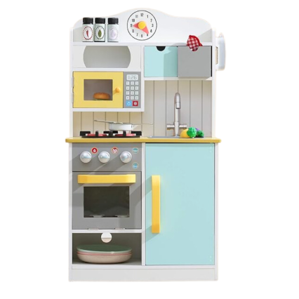 KIDS LITTLE CHEF FLORENCE PLAY KITCHEN WITH ACCESSORIES, MULTICOLOR