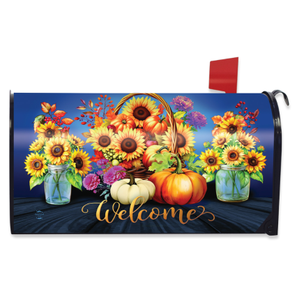 Fall Basket Mailbox Cover