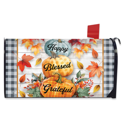 Happy Blessed Grateful Mailbox Cover