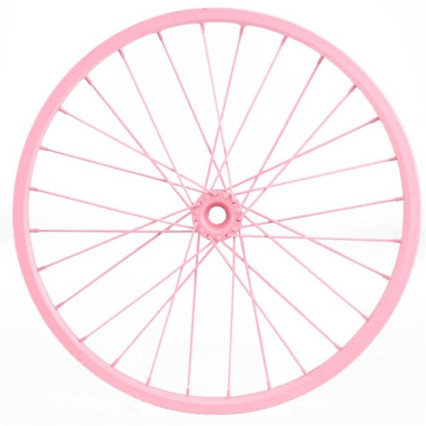 Decorative Bicycle Rim - Pink 16.5"