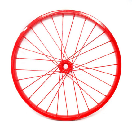 Decorative Bicycle Rim - Red 16.5"