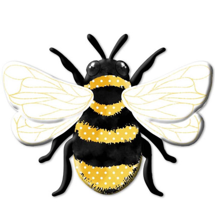 Metal Embossed Bee