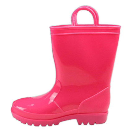PVC Rain Boot Planter-Hot Pink