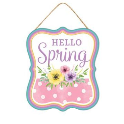 Tin Sign - Hello Spring