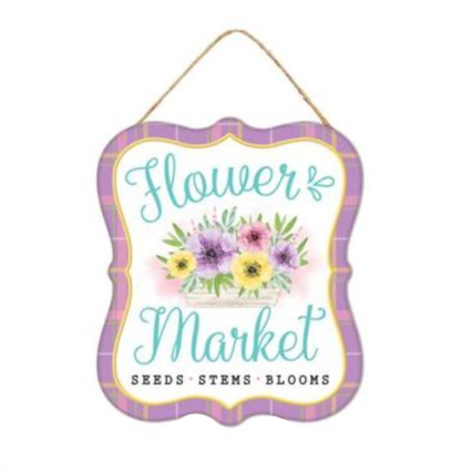 Tin Sign - Flower Market