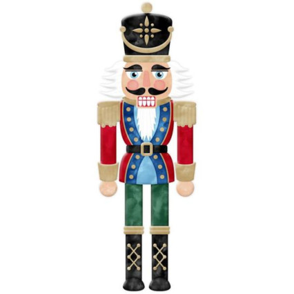 24" Metal Nutcracker Sign