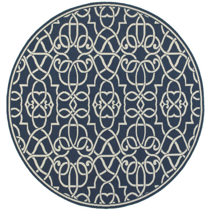 Meridian 2205B Round Outdoor Rug