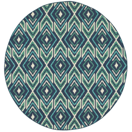 Meridian 2209B Round Outdoor Rug
