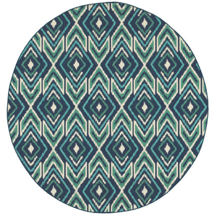 Meridian 2209B Round Outdoor Rug