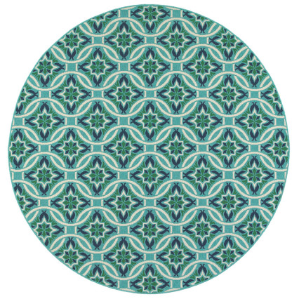 Meridian 5868L Round Outdoor Rug