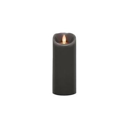 7" LED Wax Candle-Dark Gray
