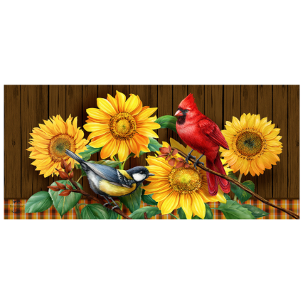 Fall Birds and Sunflowers Switch Mat