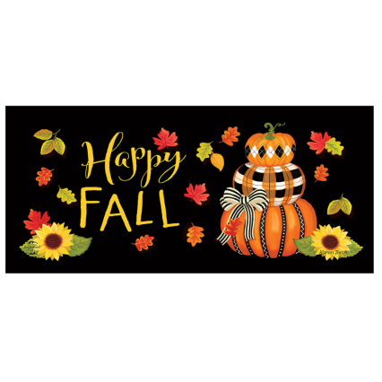 Happy Fall Pumpkin Stack Mini Mat