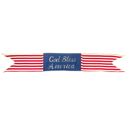 44" God Bless America Stripe Banner