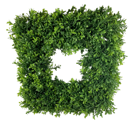 16" Sqaure Boxwood Wreath