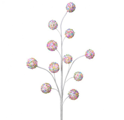 27" Sprinkle Candy Ball Spray - Pink Multi