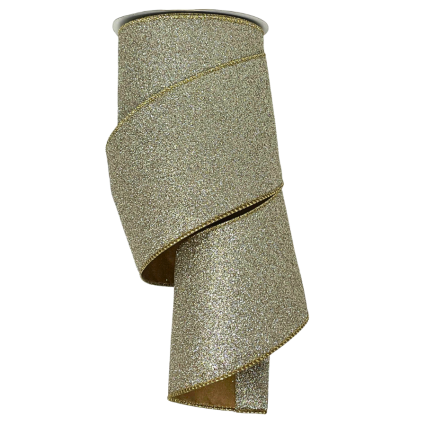4" x 10yd Shimmer Glitter Ribbon