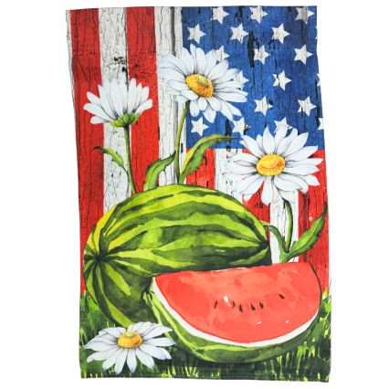 Patriotic Watermelon Garden Flag