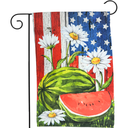 Patriotic Watermelon Garden Flag
