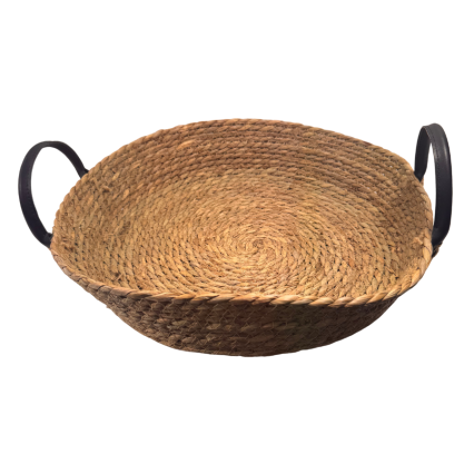 14" Woven Basket w/ Handles